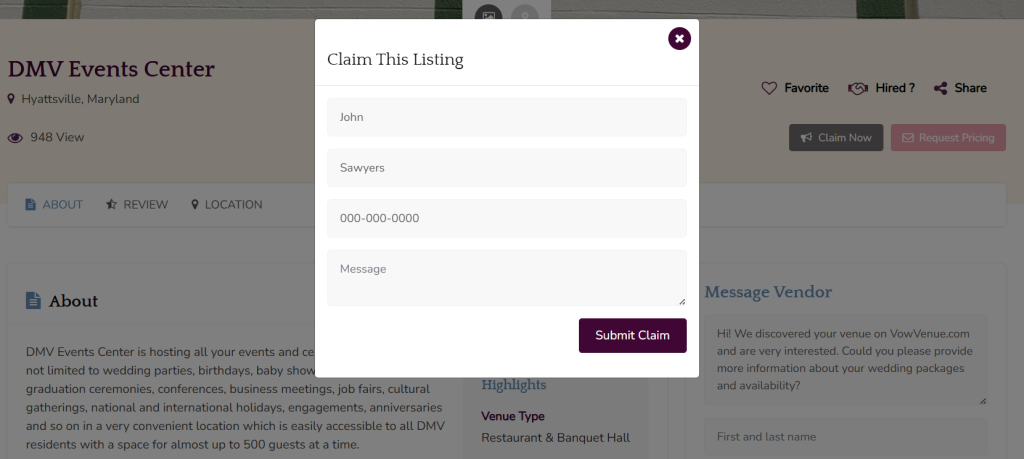 submit claim